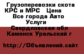 Грузоперевозки скота КРС и МРС › Цена ­ 45 - Все города Авто » Услуги   . Свердловская обл.,Каменск-Уральский г.